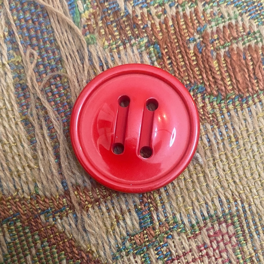 Vibrant Red Button